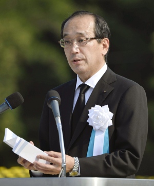 Hiroshima's Mayor Kazumi Matsui in 2015 Photo: Kyodo News/Associated Press