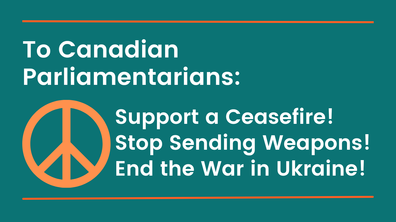 Canadian peace groups call on Parliament to work for peace in Ukraine ...